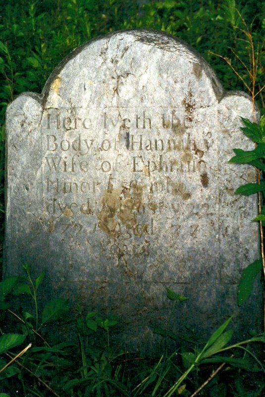Hannah Avery Minor Gravestone