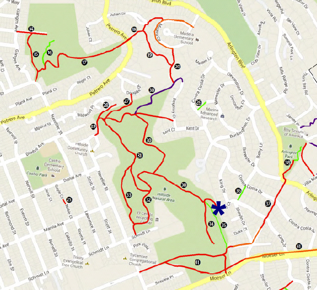 Hillside Natural Area Trails
