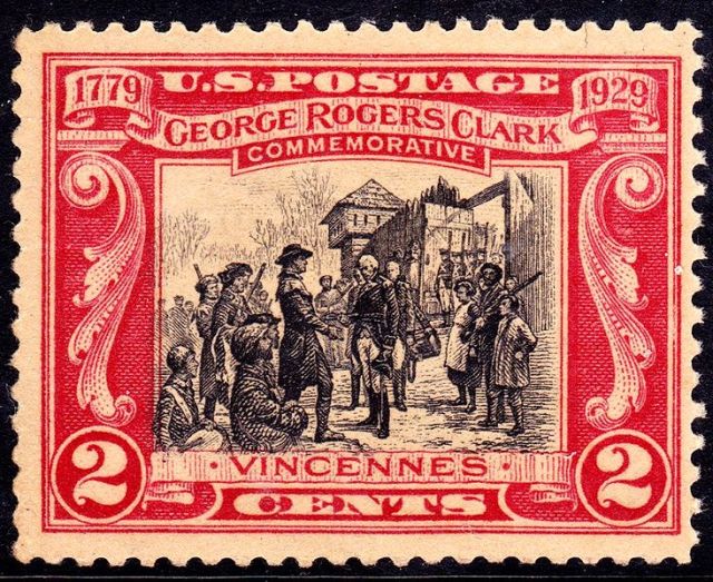 George Rogers Clark recaptured Fort Sackville in the February 23, 1779 Battle of Vincennes without losing a single soldier