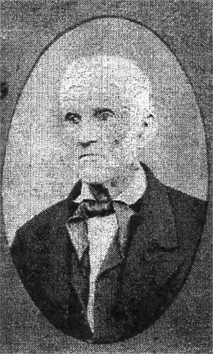 Likeness of Joshua Hunt printed when he was 74 years of age.  