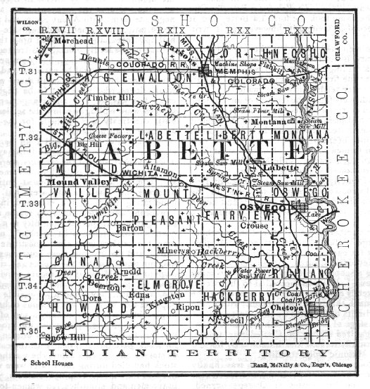 Labette County, Kansas 1883