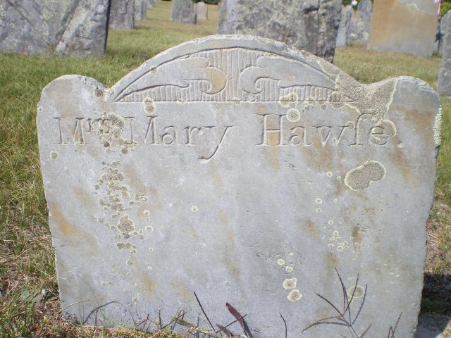 Mary Hawes Footstone