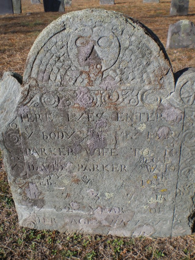 Mary Hawes Parker Gravestone