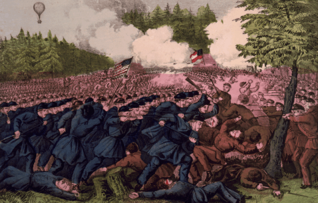 The Battle of Fair Oaks, Va. by Currier and Ives (1862)