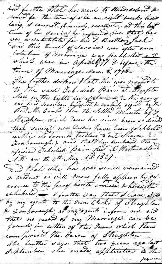 Zebediah Paine Pension 3