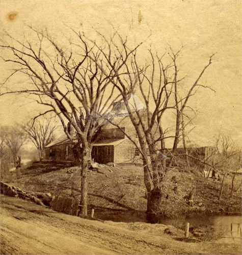 Back of house in 1870's known in Dorchester as the Bridgham house. First owned by Robert Pond who died in 1637.