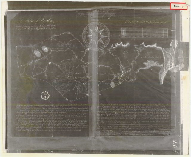 Map made for Joseph Chaplin 1795 , Rowley, Massachusetts