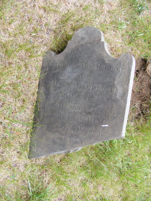 Mary French Carpenter Gravestone Cumberland Cemetery  Cumberland, Providence , Rhode Island,  Find A Grave Memorial# 24913566