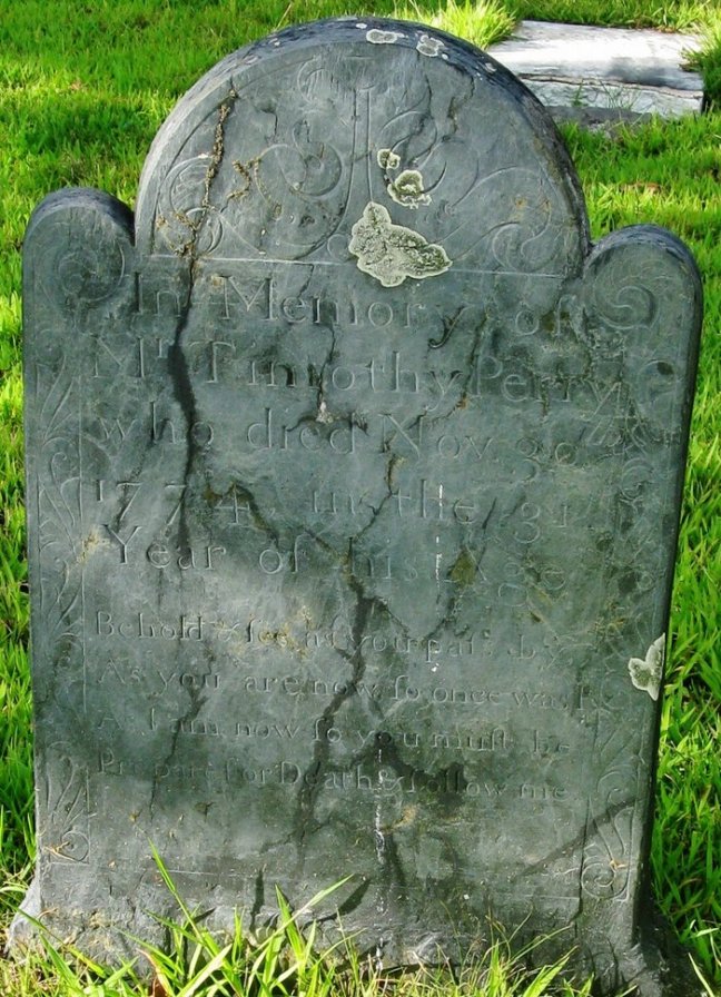 Timothy Perry Gravestone -- Oak Knoll Cemetery, Rehoboth,  Find A Grave Memorial# 63061986