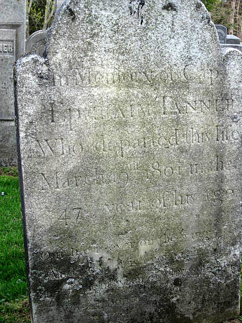 Ephraim Tanner Gravestone