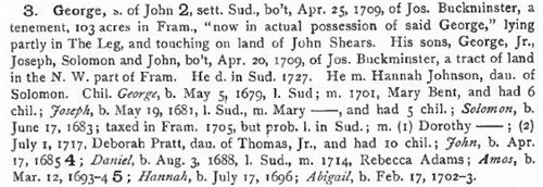 George Parmenter - History of Framingham p. 664