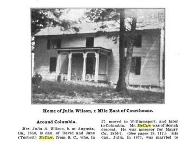 Home of Julia McCaw Wilson