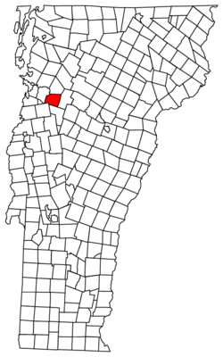 John Chamberlain was the first settler in Richmond, Chittenden,, Vermont