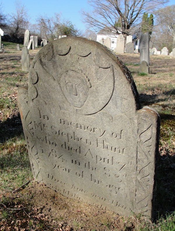 Stephen Hunt Gravestone --Old Yard Cemetery  Columbi, Tolland, CT Find A Grave Memorial# 62466785 