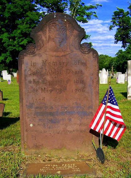 Col. Abial Pease Headstone