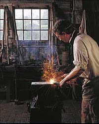 John Foster was a blacksmith like his father John before him and Ebenezer after him