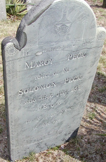 Marcy Foster Peck Headstone