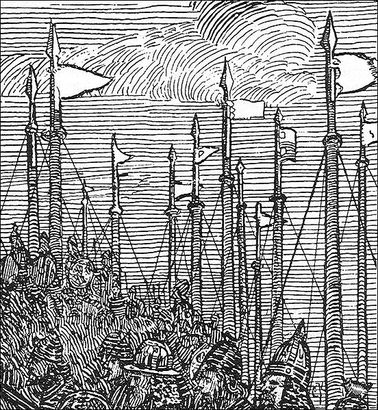 The army of King Magnus Berrføtt of Norway in Scotland, ca 1100