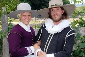 Plimoth Plantation reenacted the wedding of Governor William Bradford and Alice Carpenter
