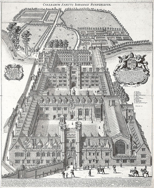 St John's College, Cambridge by Loggan c. 1685