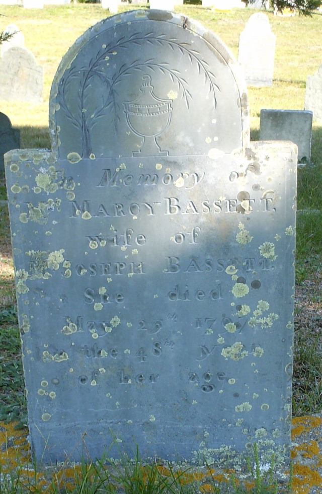 Marcy Bassett Headstone Ancient Cemetery  Yarmouth Port -- Find A Grave Memorial# 28562328