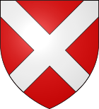 House of Neville Armorial: Gules, a saltire argent