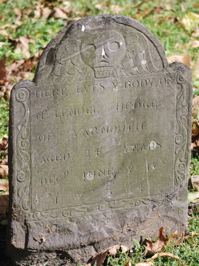 Lemuel Hedge Headstone -- Granary Burial Ground Boston -- Findagrae # 21009463