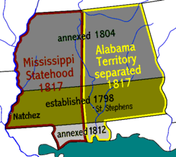 Mississippi Territory (1798 - 1817)