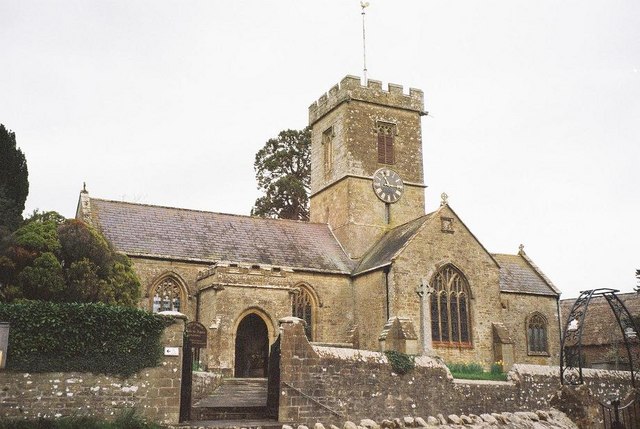 Andrew was baptized in Symondsbury, parish church of St. John the Baptist