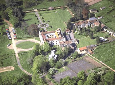 Hengrave Hall from the air