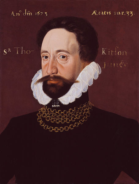 Sir Thomas Kytson, the Younger (1573), son of Sir Thomas  by George Gower.
