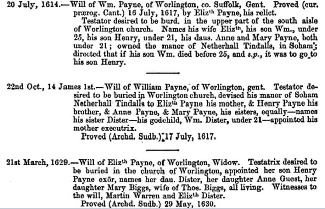 Will of William Payne