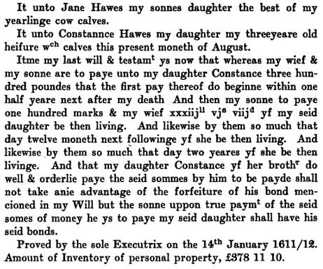 William Hawes Will 9