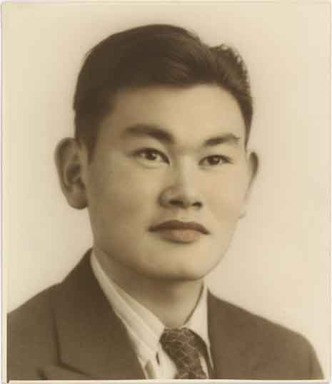 Fred Korematsu - Colored Gelatin Print.  This picture was included in a special exhibit at the National Portrait Gallery