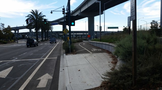 Emeryville Entrance to Bay Bridge Bike and Ped Trail