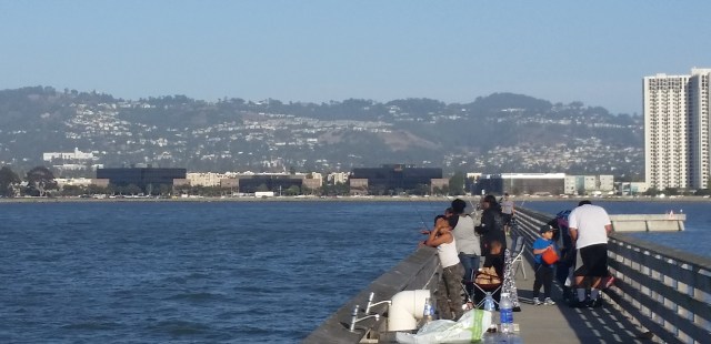 Claremont Hotel and 1991 Fire Zone from Emeryville Marina